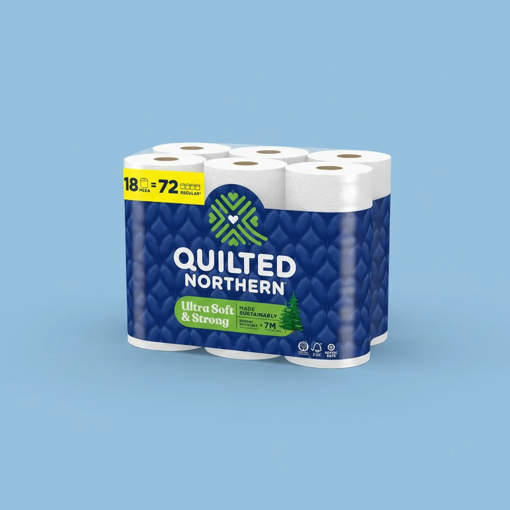 Quilted Northern Ultra Soft & Strong Toilet Paper, 18 Mega Rolls = 72 Regular Rolls, 5X Stronger, Premium Soft Toilet Tissue