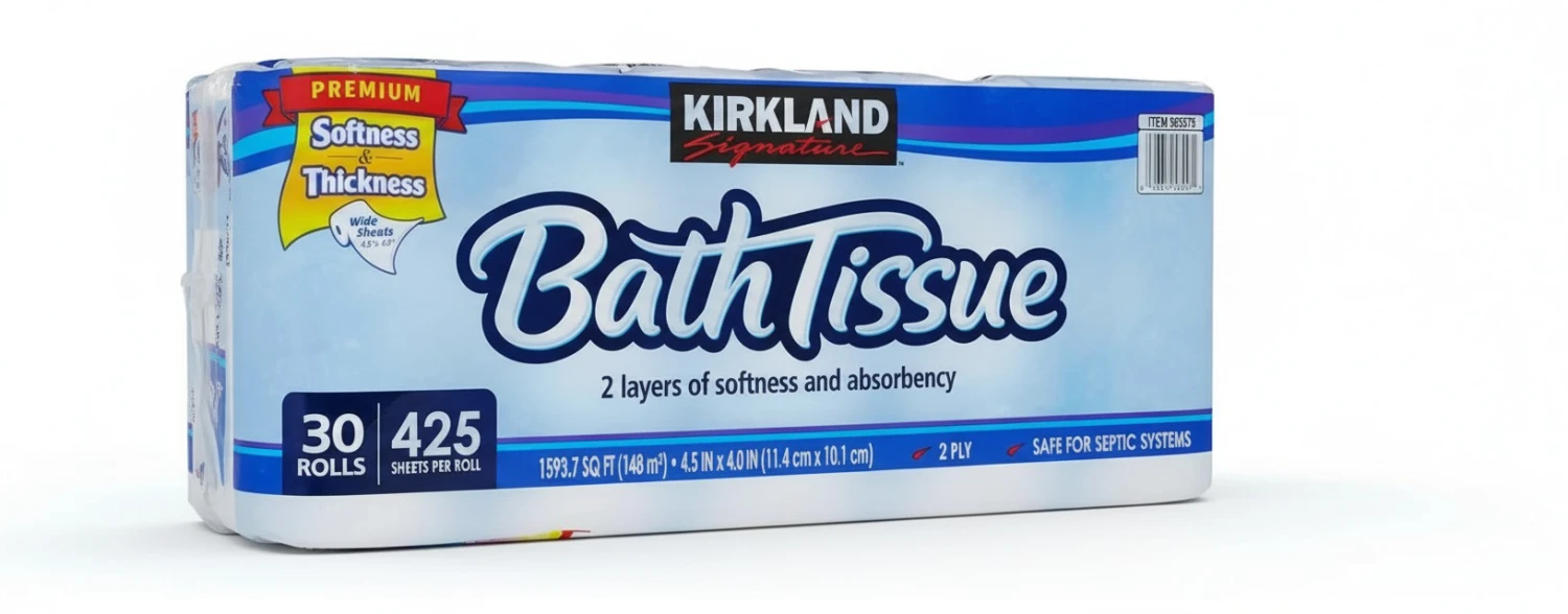 Kirkland Signature Bath Tissue, 2-Ply - 425-30 ct