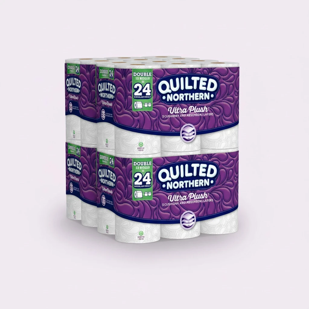 Quilted Northern Ultra Plush Toilet Paper, Pack of 48 Double Rolls (Four 12-roll packages), Equivalent to 96 Regular Rolls--Packaging May Vary