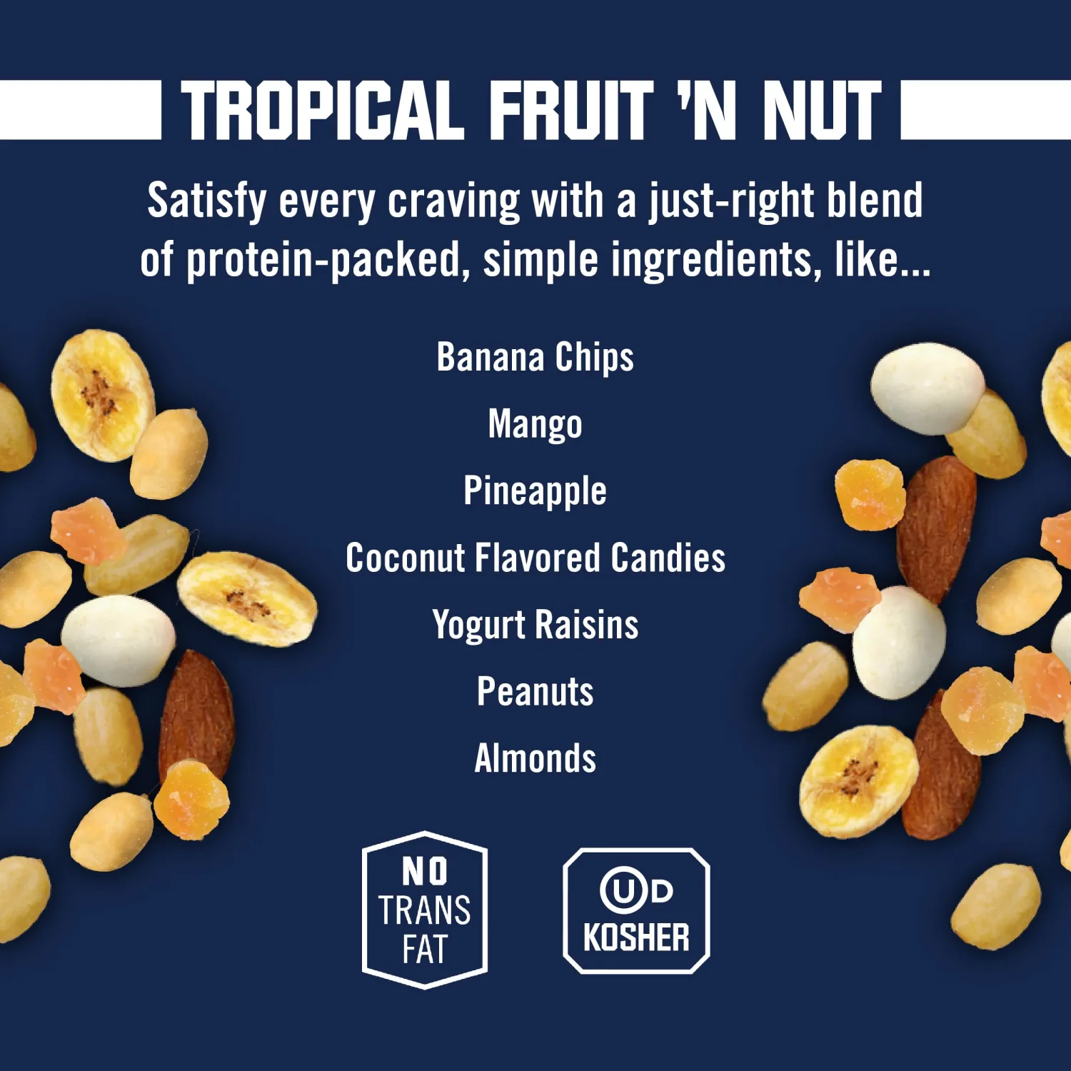 Kar’s Nuts Tropical Fruit ‘N Nut Trail Mix, 28 oz Resealable Pouch (Pack of 1), Gluten-Free Snack Mix