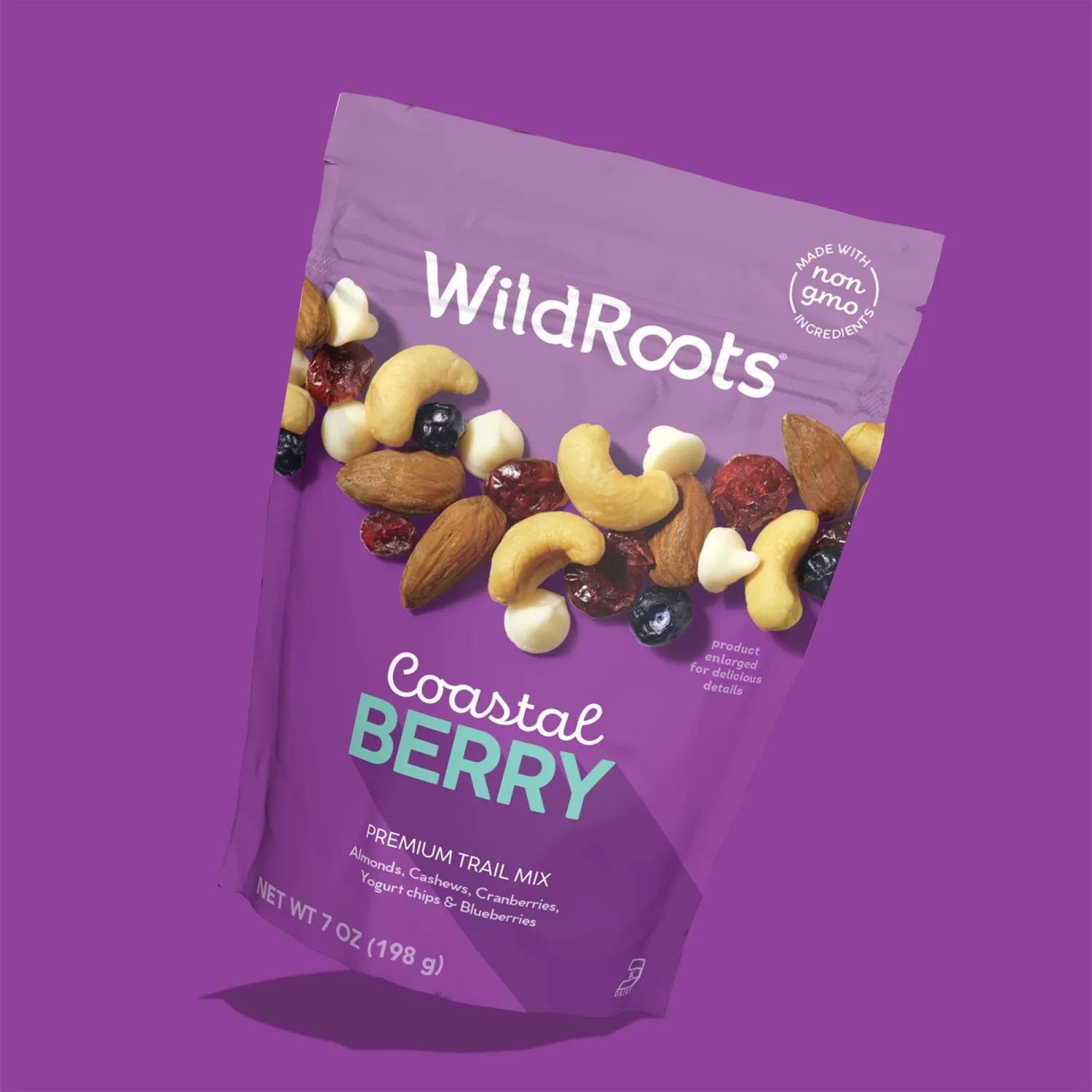 WildRoots Trail Mix, Made with Non-GMO Ingredients & Natural Flavor Coastal Berry, 7 Ounce (Pack of 1)