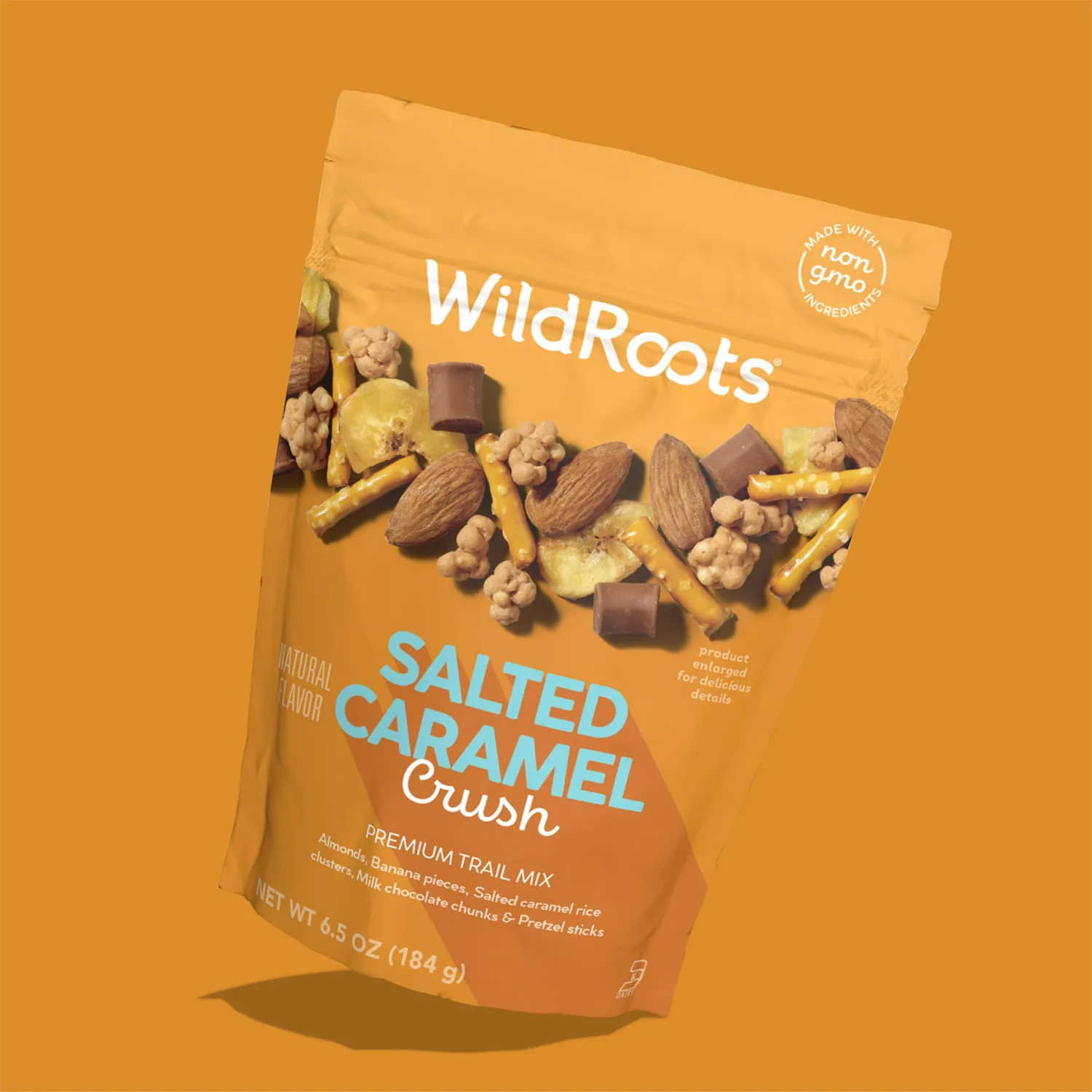 WildRoots Trail Mix, Made with Non-GMO Ingredients & Natural Flavor Salted Caramel Chocolate Banana, 6.5 Ounce (Pack of 1)