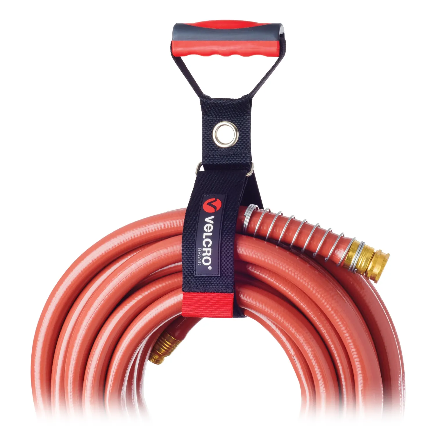 VELCRO Brand Heavy Duty Carrying Strap with Handle | Holds 100 Pounds | Extension Cord Storage, Easily Transport or Hang Garden Hoses | Durable Garage Organization | Medium, Wraps 5.5 Inch Diameter