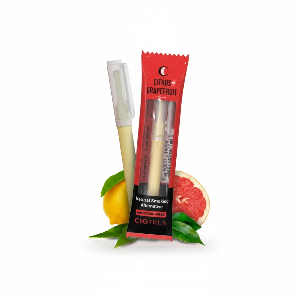 Natural Nicotine-Free & Tobacco-Free Smoking Alternative - Non-Electric Craving Relief, Quit Smoking Aid with Cigtrus (Citrus Grapefruit)
