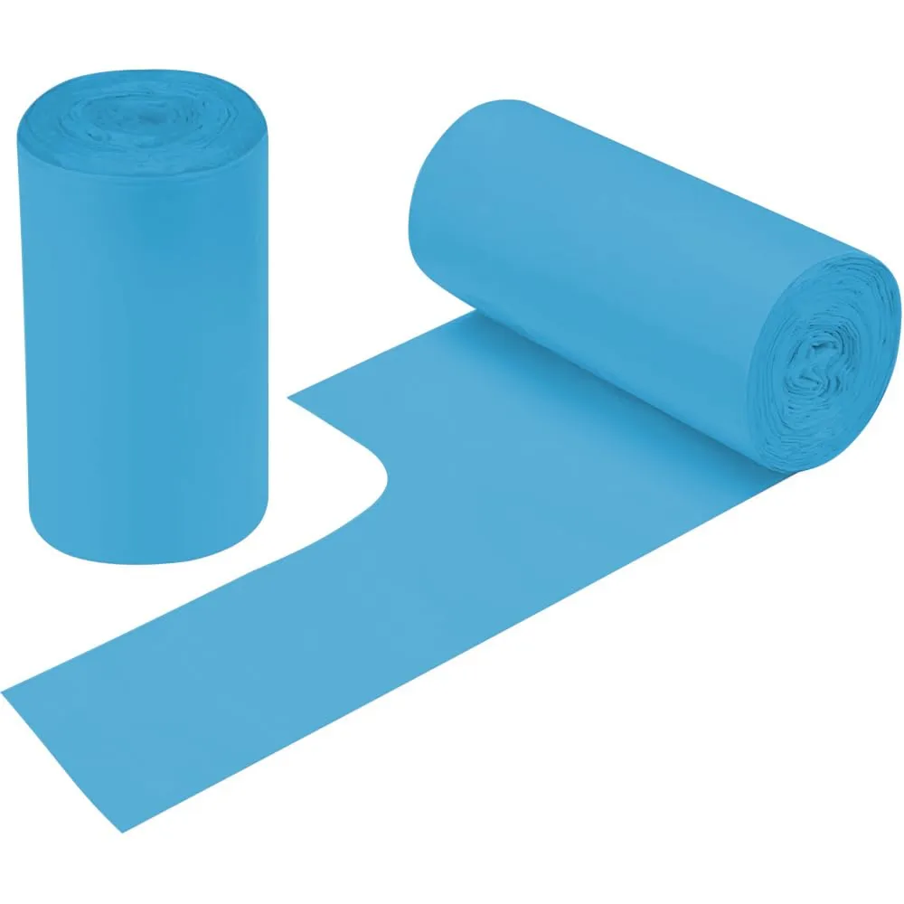 2-4 Gallon Portable Trash Bags,60 Counts Thicken portable Small Garbage Bags for Office, Kitchen,Bedroom Trash Can,Strong Trash Bags（Blue）