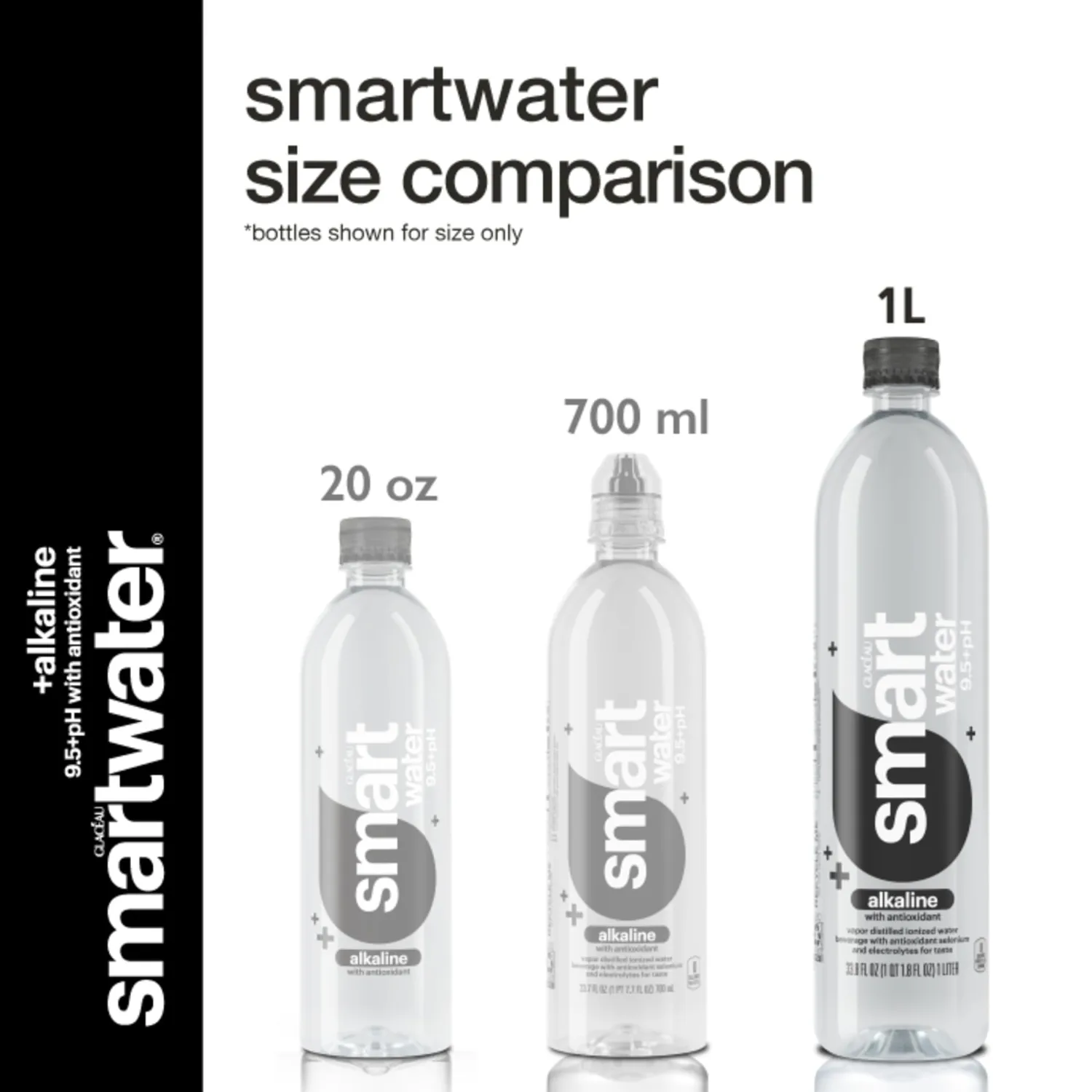 Smartwater alkaline with antioxidant 1L 6pk