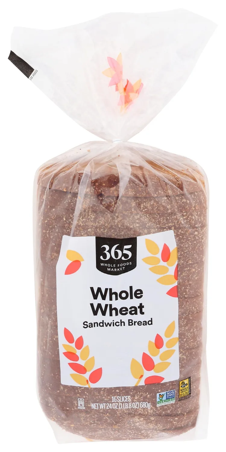 365 by Whole Foods Market, Bread Sandwich Whole Wheat, 24 Ounce