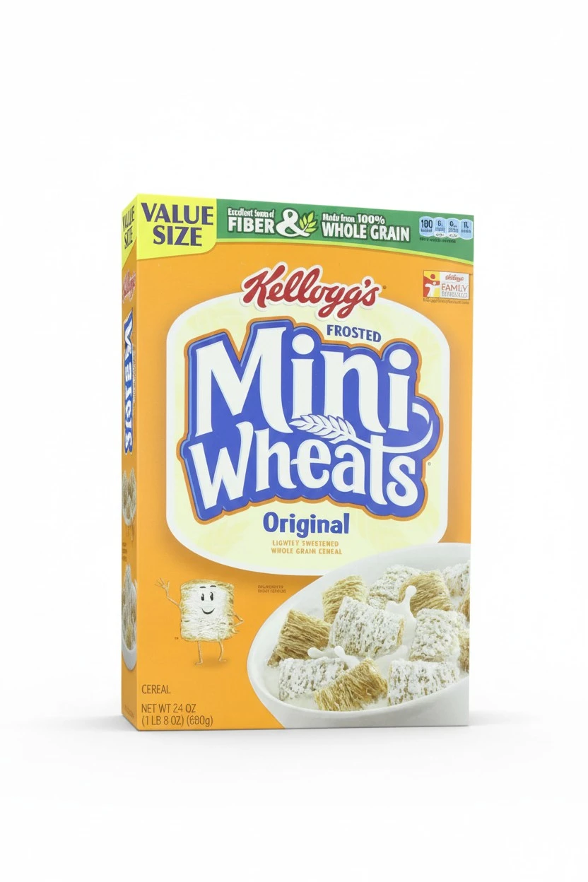 Kellogg's, Frosted Mini Wheats, Original Value Size, 24oz Box (Pack of 3)