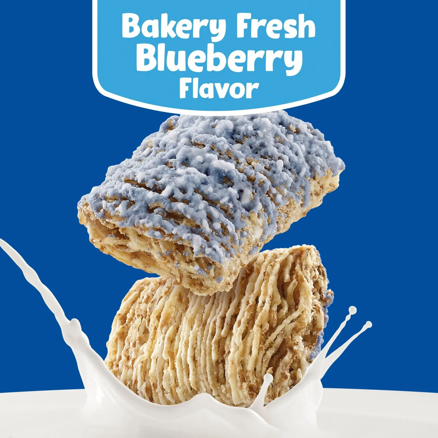 Kellogg's Frosted Mini-Wheats Breakfast Cereal, Kids Cereal, Family Breakfast, Family Size, Blueberry Muffin, 20oz Box (1 Box)