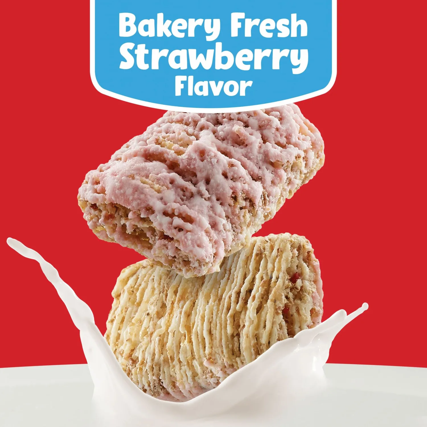 Kellogg's Frosted Mini-Wheats Breakfast Cereal, Kids Cereal, Family Breakfast, Strawberry, 13.3oz Box (1 Box)