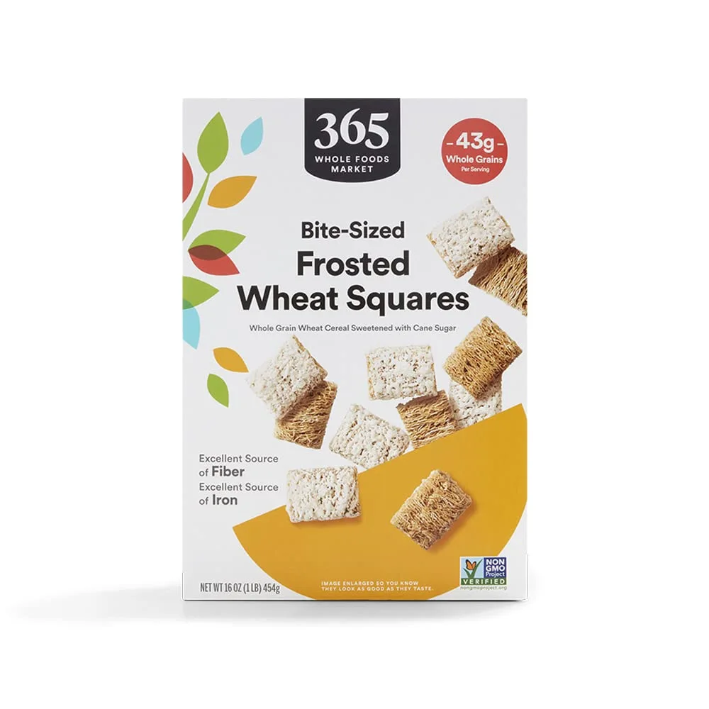 365 by Whole Foods Market, Frosted Wheat Squares Cereal, 16 Ounce