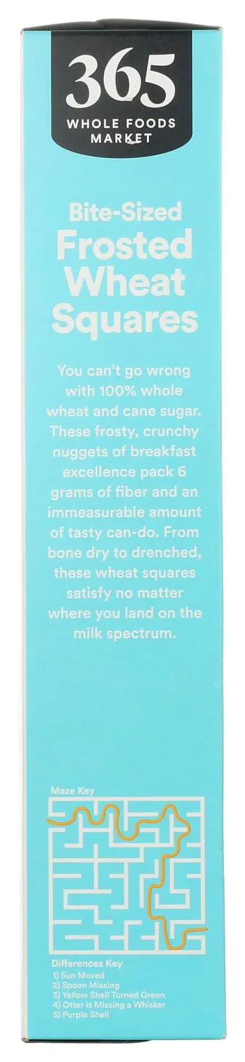365 by Whole Foods Market, Frosted Wheat Squares Cereal, 16 Ounce