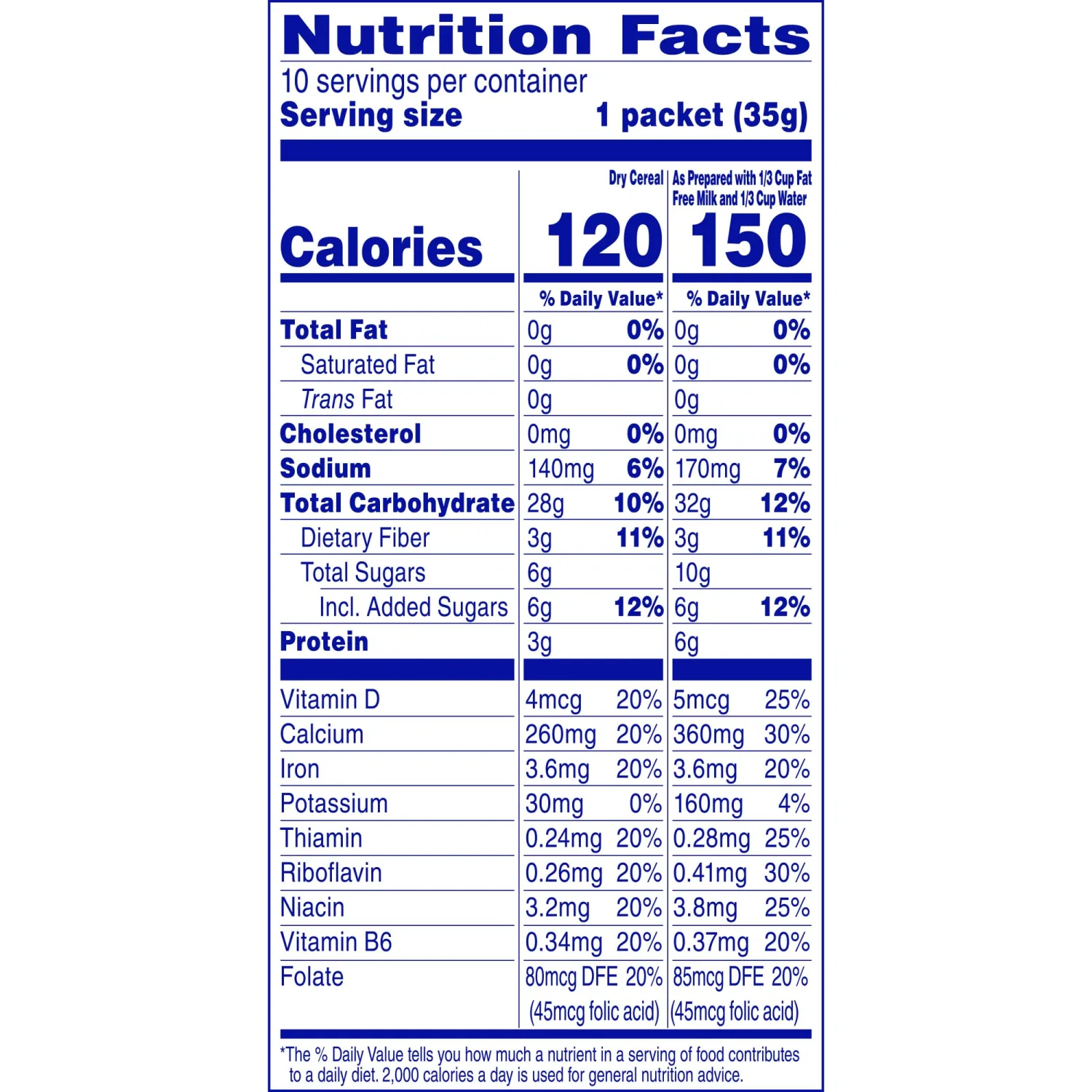 Cream of Wheat Instant Lower Sugar Maple Brown Sugar, 12.3 Ounce, 10 Packets