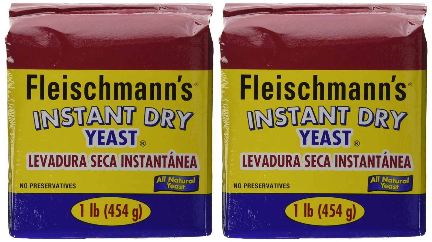 Fleischmann's Instant Yeast - 2/16 oz. Bags (.2 case(2 Bags))