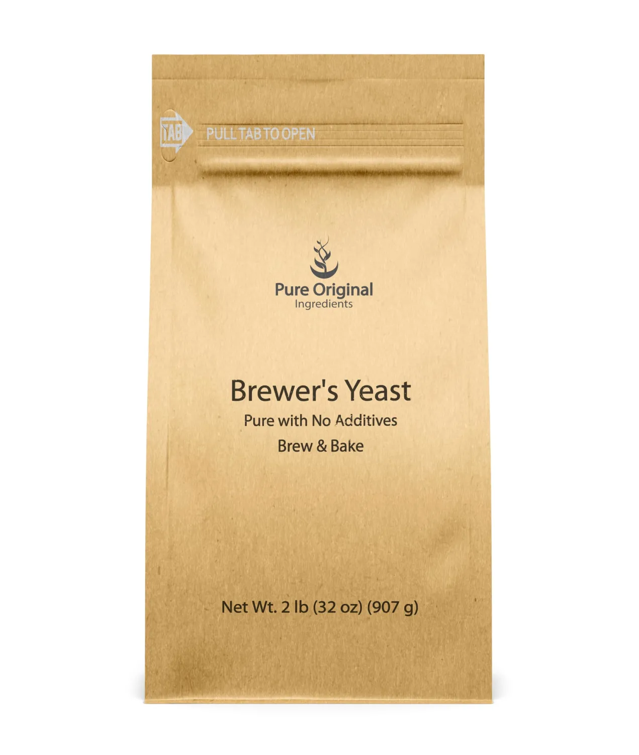 PURE ORIGINAL INGREDIENTS Brewer's Yeast (2 lb) Always Pure, No Fillers Or Additives, Non GMO