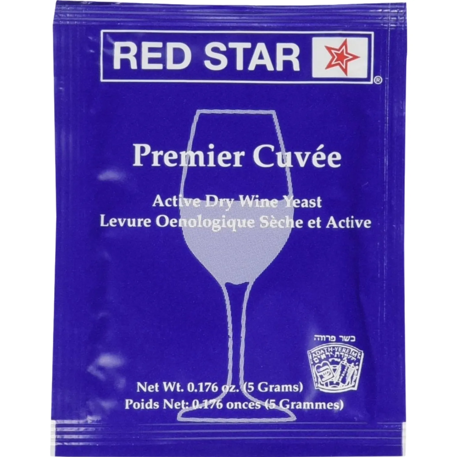 Red Star Premier Cuvee Wine Yeast (3 Pack) - Great for Making Wine Cider Mead Kombucha at Home - 5 g Sachets - Saccharomyces cerevisiae - Sold by CAPYBARA Distributors Inc.