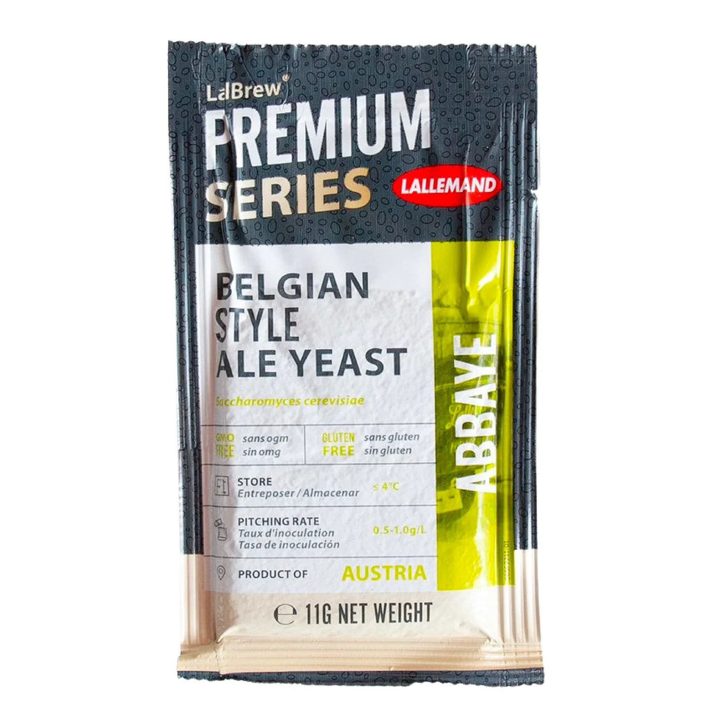 Craft A Brew - LalBrew Abbaye™Belgian Ale Yeast - Belgian Ale Dry Yeast - For Craft Blondes, Dubbels, Tripels & Quads - Ingredients for Home Brewing - Beer Making Supplies - (1 Pack)