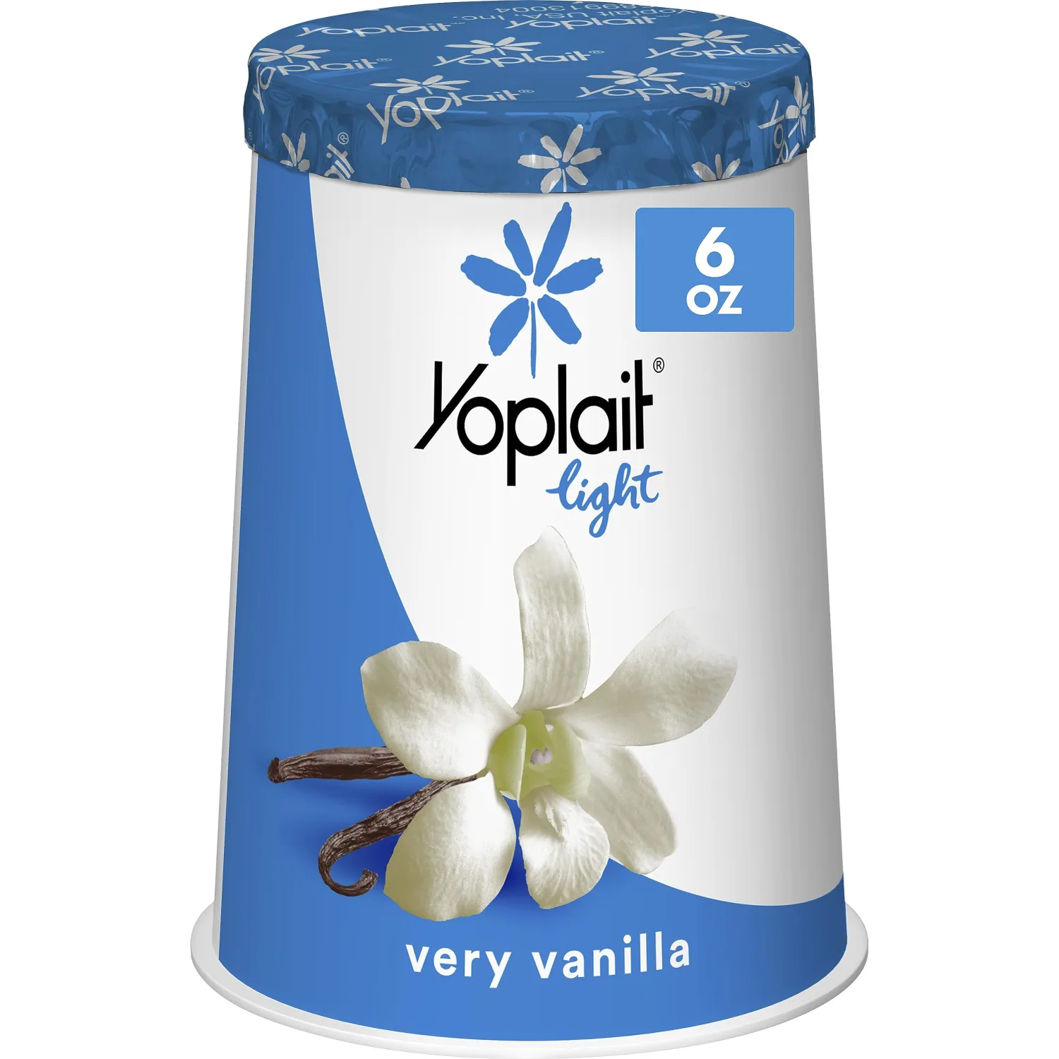 Yoplait Light Very Vanilla Fat Free Yogurt Cup, Gluten Free Snack, 6 oz