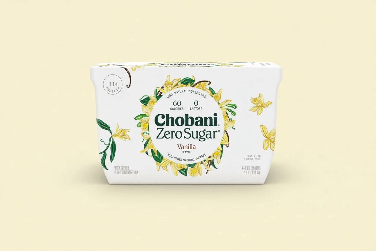 Chobani® Zero Sugar Vanilla 5.3oz 4-Pack