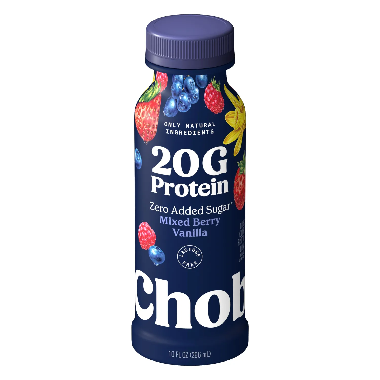 Chobani® 20g Low-Fat Greek Yogurt Drink Mixed Berry Vanilla 10 fl oz