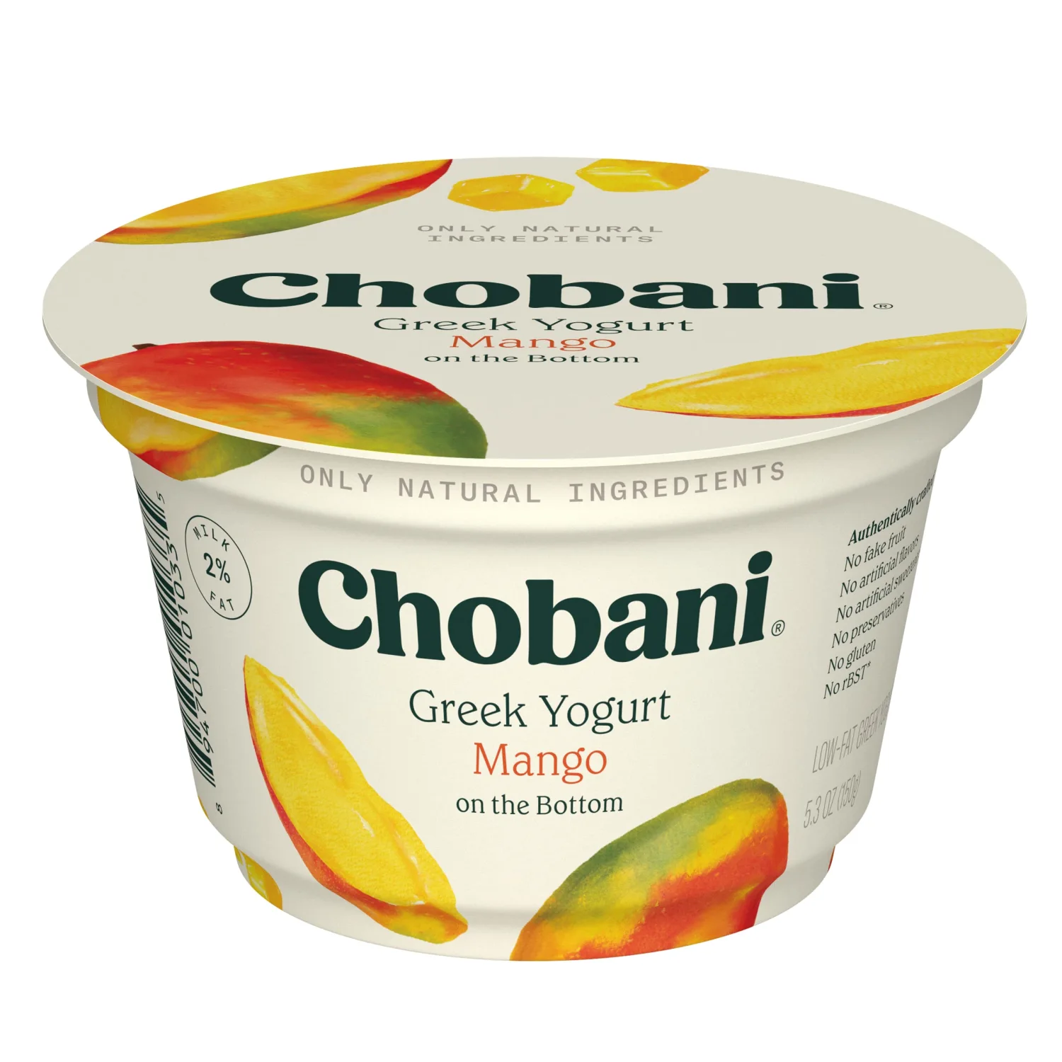 Chobani® Low-Fat Greek Yogurt Mango on the Bottom 5.3oz