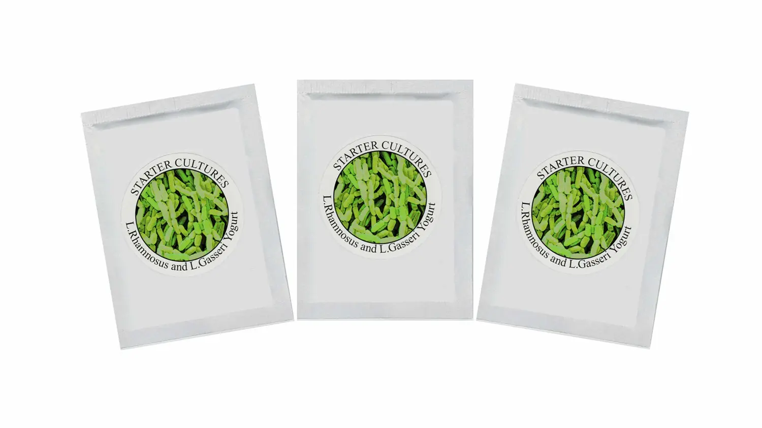 Yogurt Starter Cultures - Pack of 3 Freeze-Dried Sachets for Lactobacillus Rhamnosus and L.Gasseri Yogurt (3 sachets Pack)