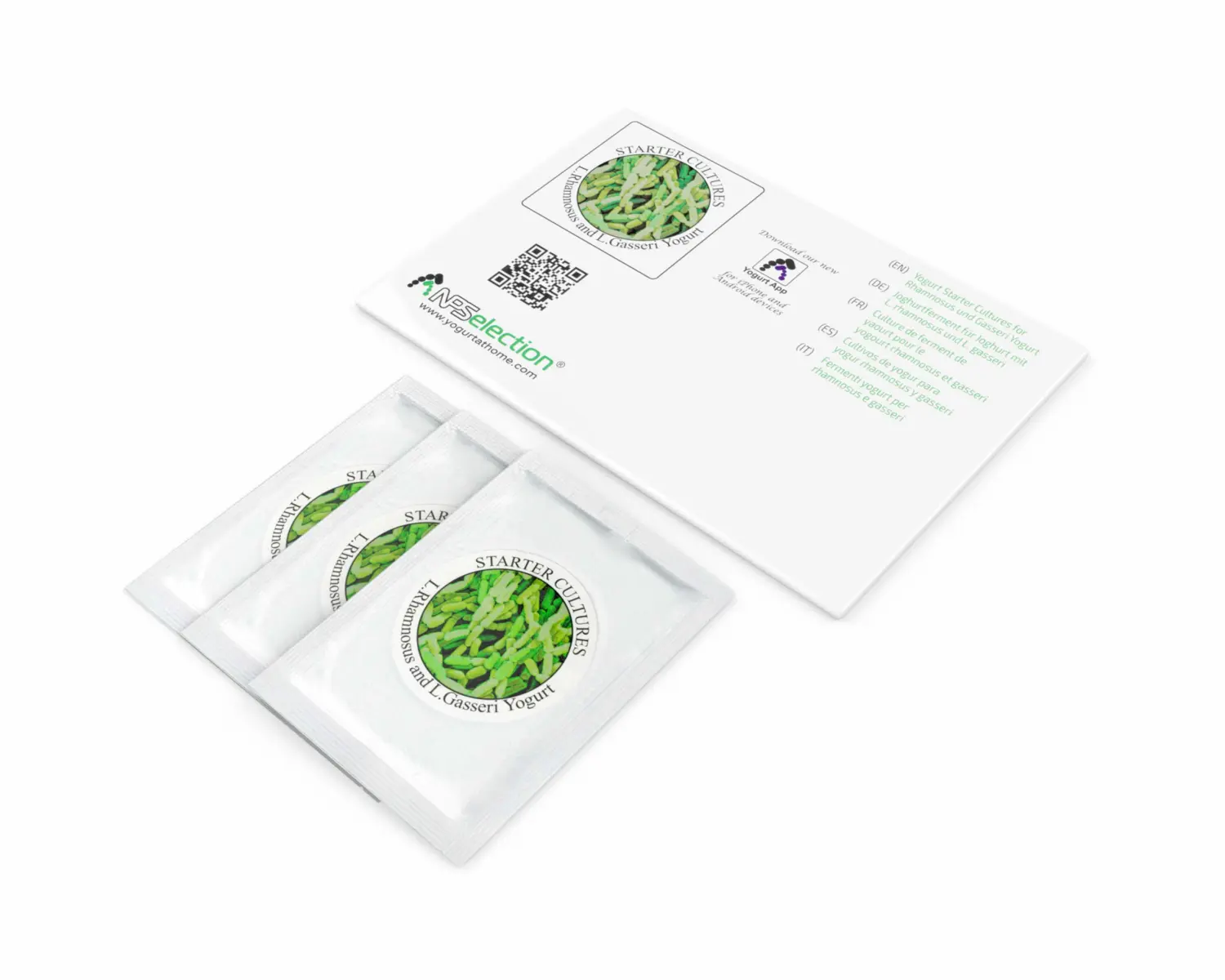 Yogurt Starter Cultures - Pack of 3 Freeze-Dried Sachets for Lactobacillus Rhamnosus and L.Gasseri Yogurt (3 sachets Pack)