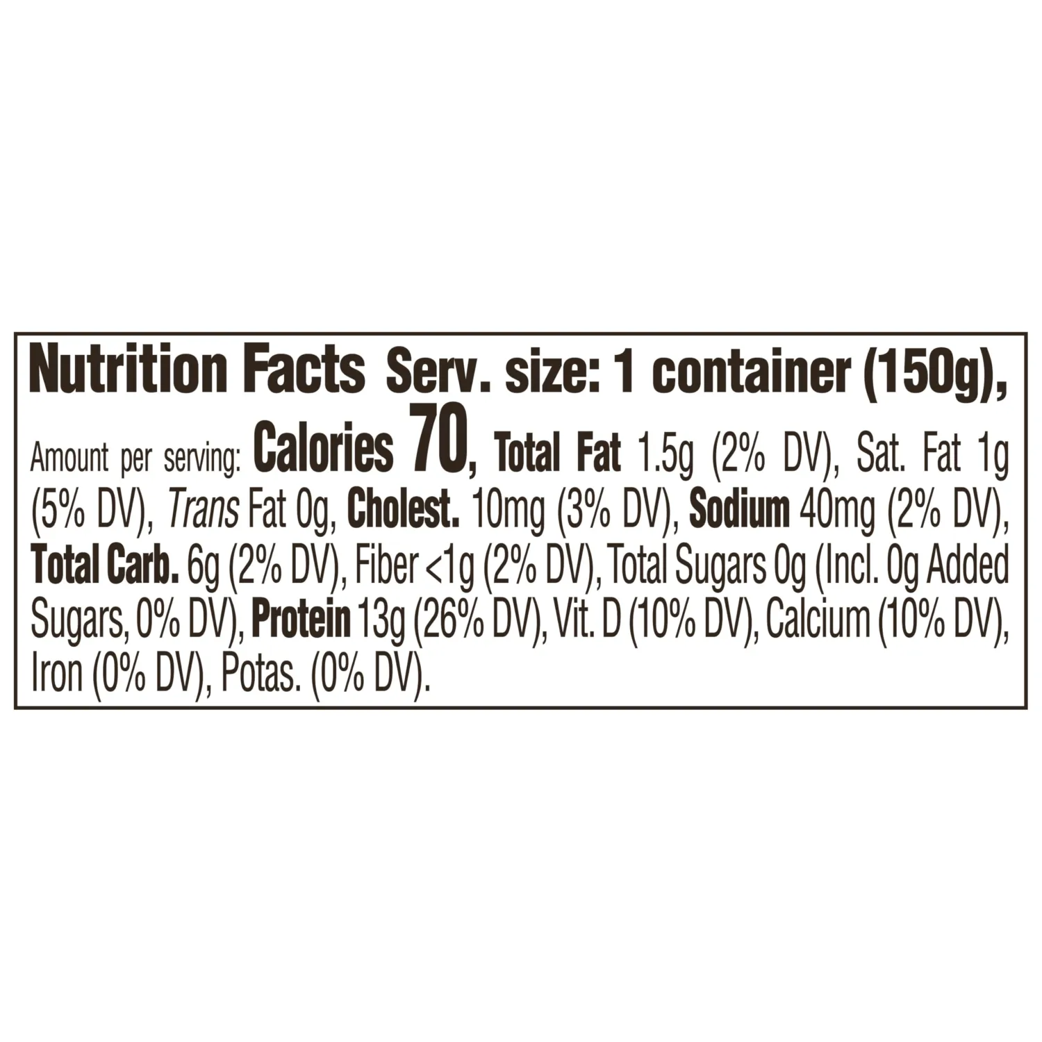 Too Good & Co. Zero Sugar Vanilla Yogurt-Cultured Ultra-Filtered Low Fat Milk Product, Gluten Free, Keto Friendly, 5.3 OZ Cup