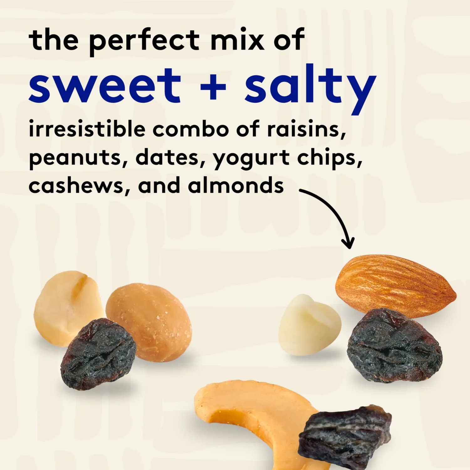 Snak Club Yogurt Trail Mix with Raisins, Peanuts, Dried Dates, Yogurt Chips, Cashews, and Almonds, Gluten-Free and Kosher Snack, 14 oz Resealable Bag