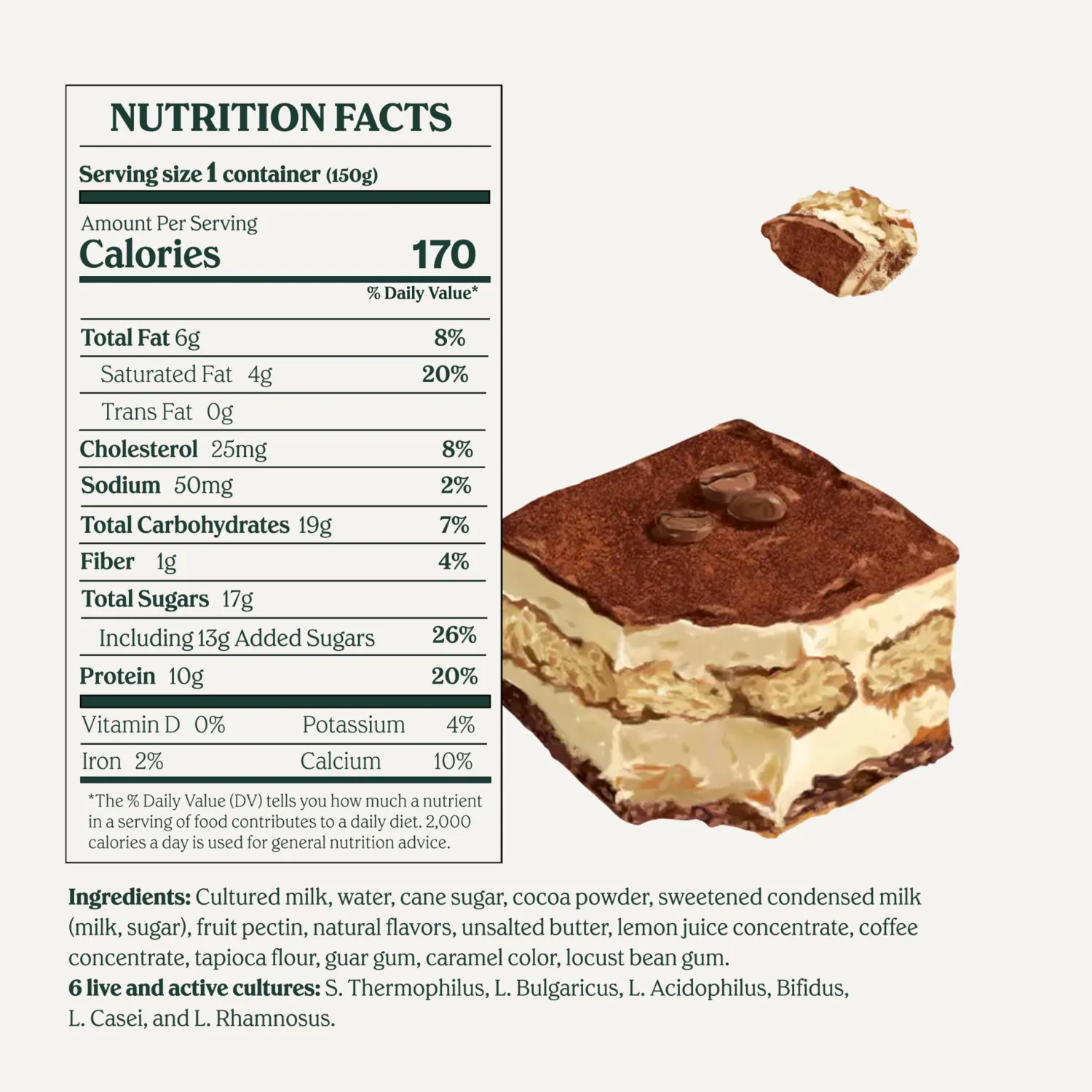Chobani Creations® Mocha Tiramisu 5.3oz