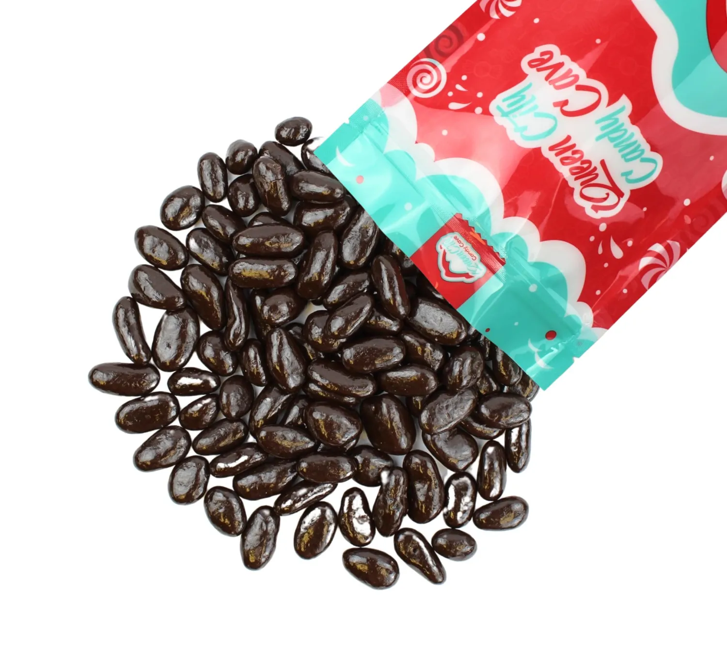 Dark Chocolate Covered Raisins, Bulk Chocolate Covered Plump Candy Raisins by Queen City Candy Cave (8 oz)