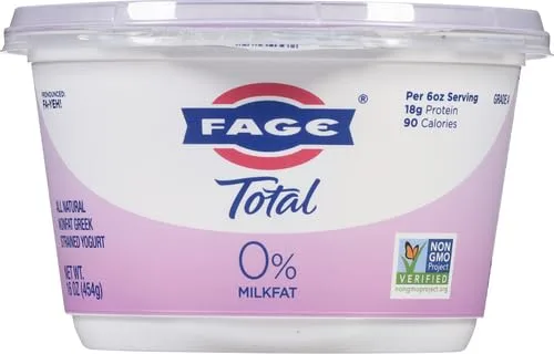 FAGE Total Greek Yogurt, 0% Nonfat, Plain, 16 oz