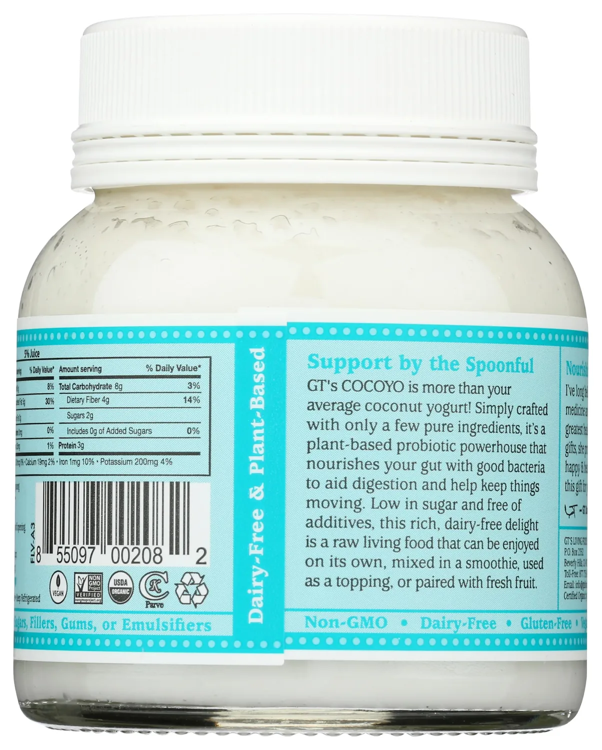 GTS Yogurt Coconut, 8 Fluid oz