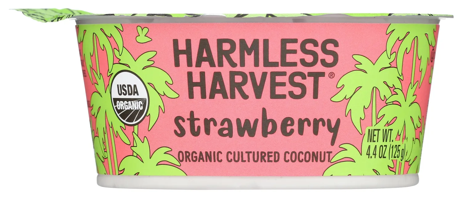 Harmless Harvest Dairy-Free Cup Yogurt - Strawberry, 4oz