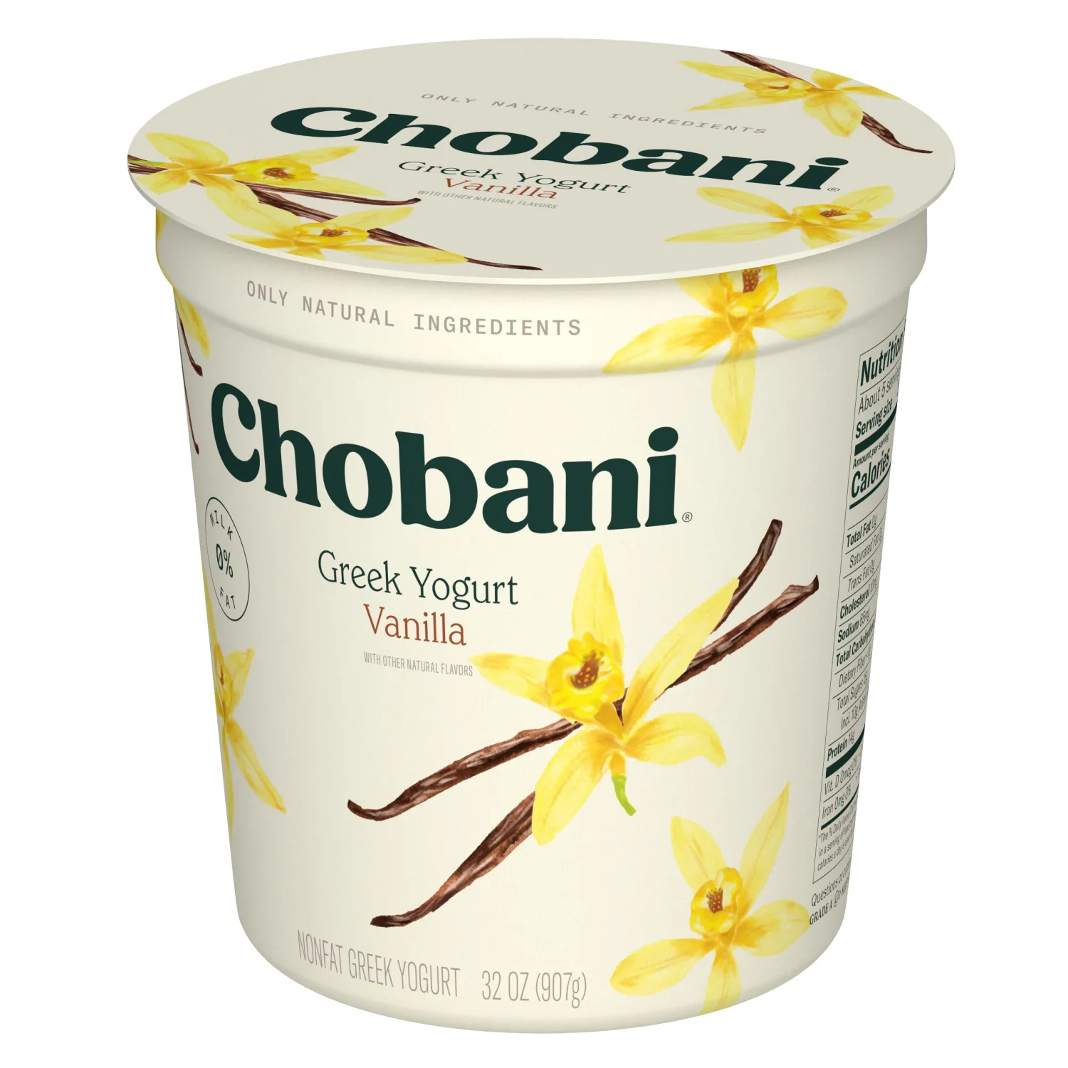 Chobani® Vanilla Blended Non-Fat Greek Yogurt 32oz