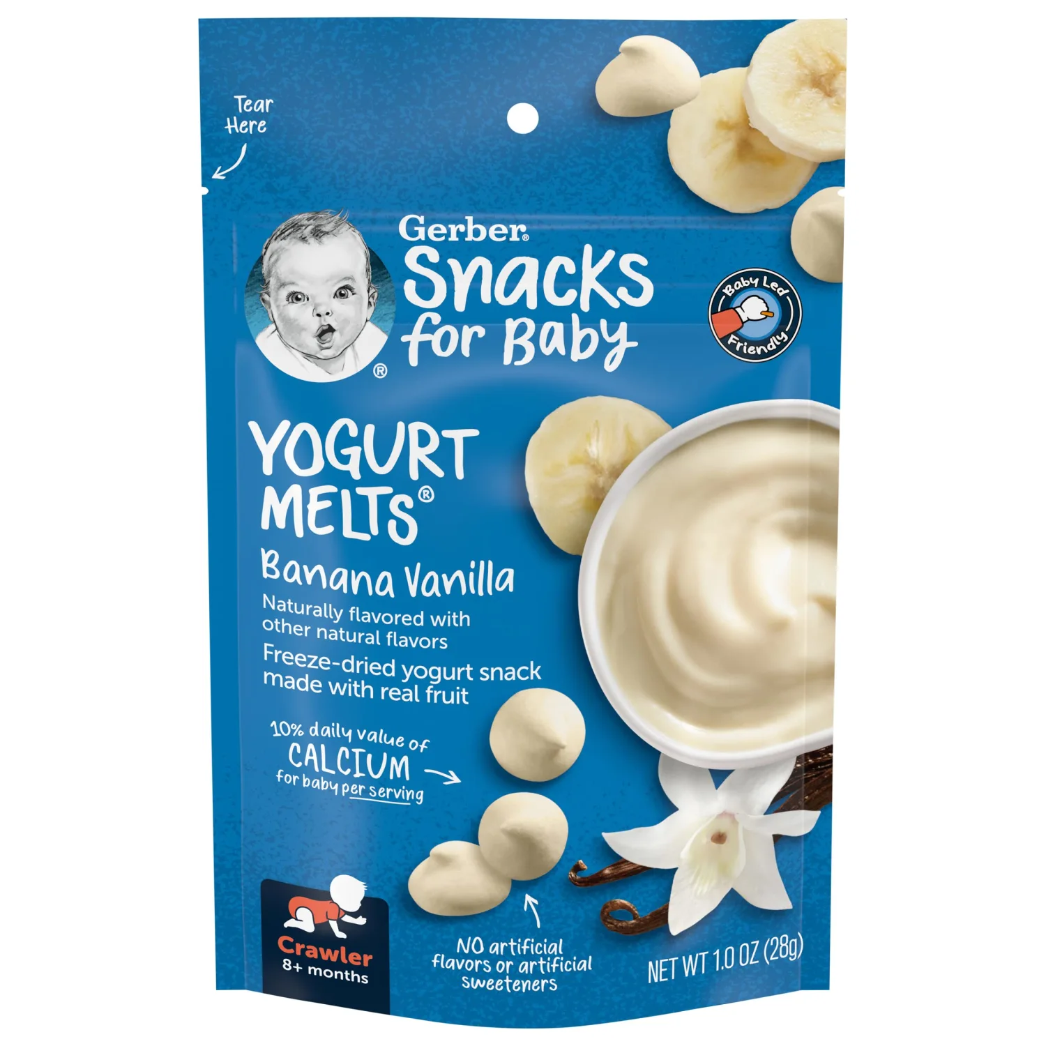 Gerber Graduates Yogurt Melts, Banana Vanilla, 1 Ounce