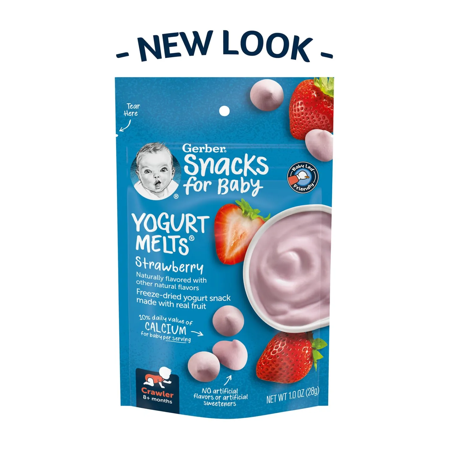 Gerber Baby Snacks Yogurt Melts Strawberry, 1 Oz