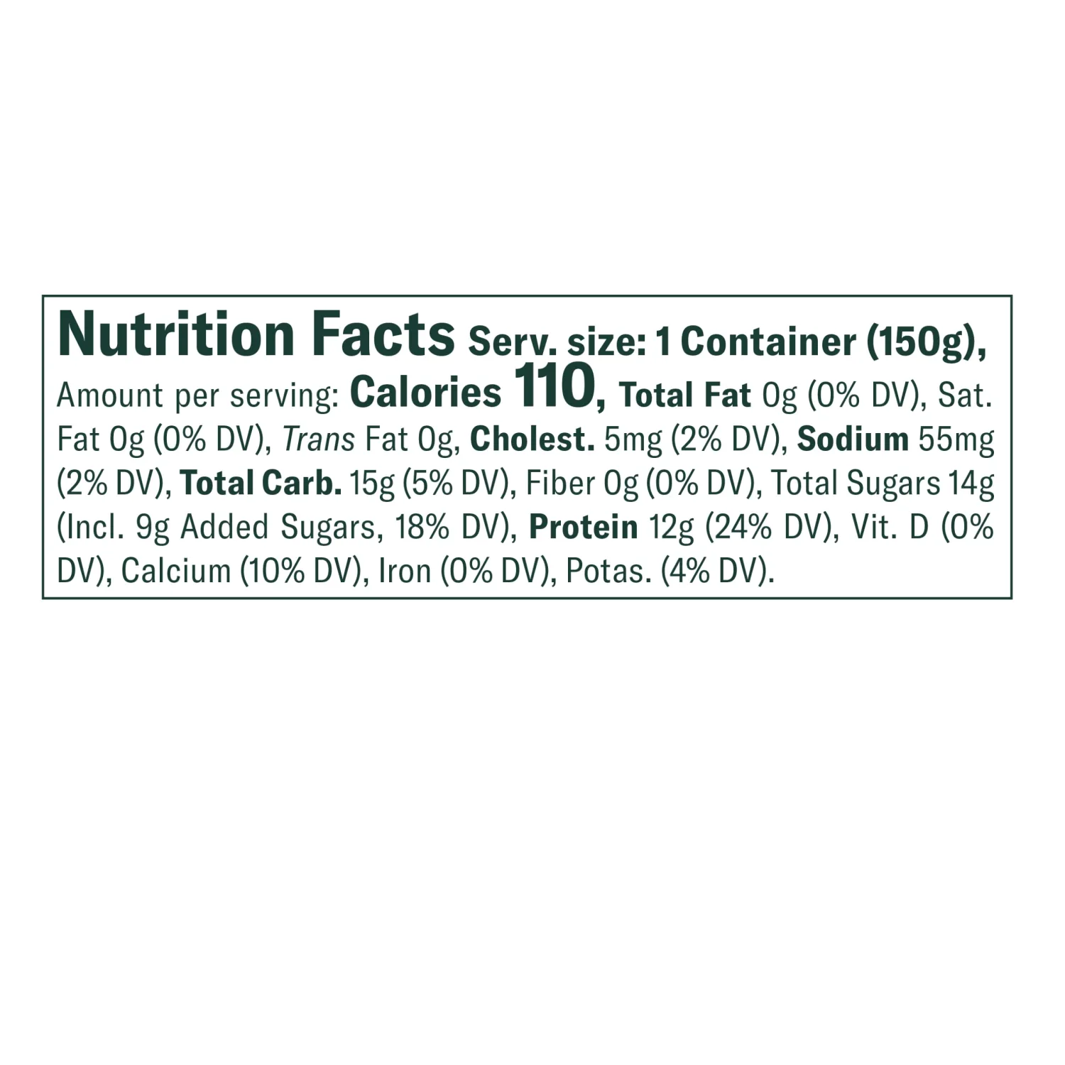 Chobani® Non-Fat Greek Yogurt Vanilla Blended 5.3oz