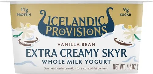 Icelandic Provisions, Vanilla Bean Extra Creamy SKYR, 4.4 Ounce