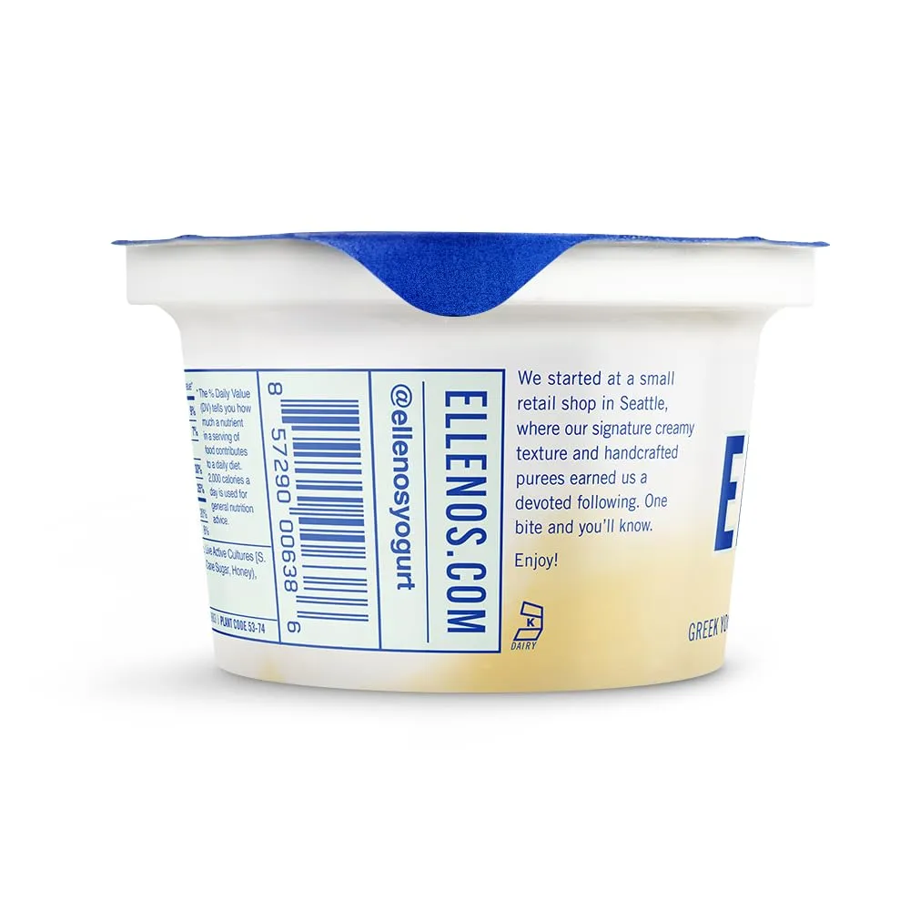 Ellenos Yogurt, Lemon Curd, 5.3 Oz
