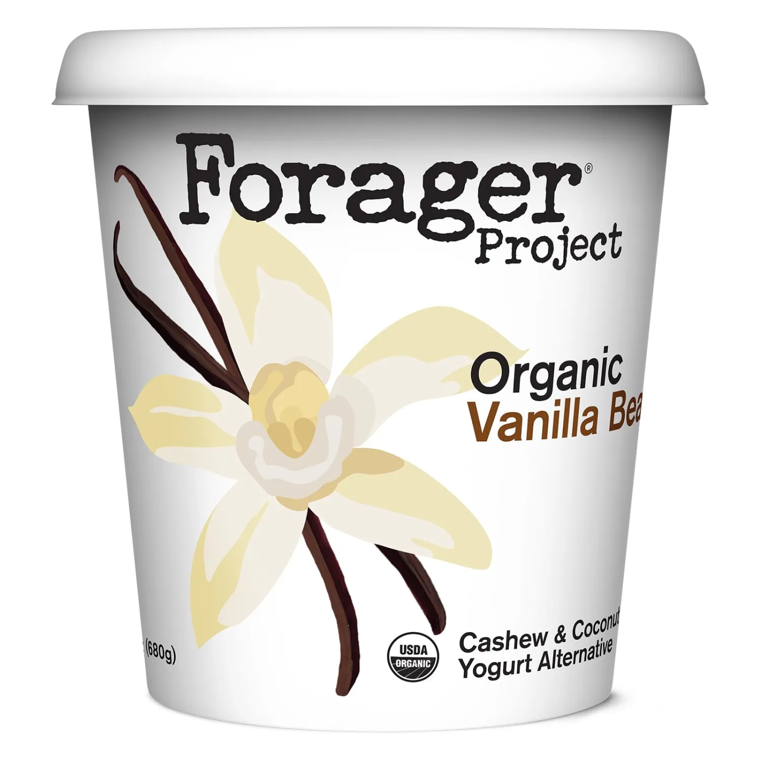 Forager Project Cashew and Coconut Milk Yogurt, Vanilla Bean, 24-Ounce