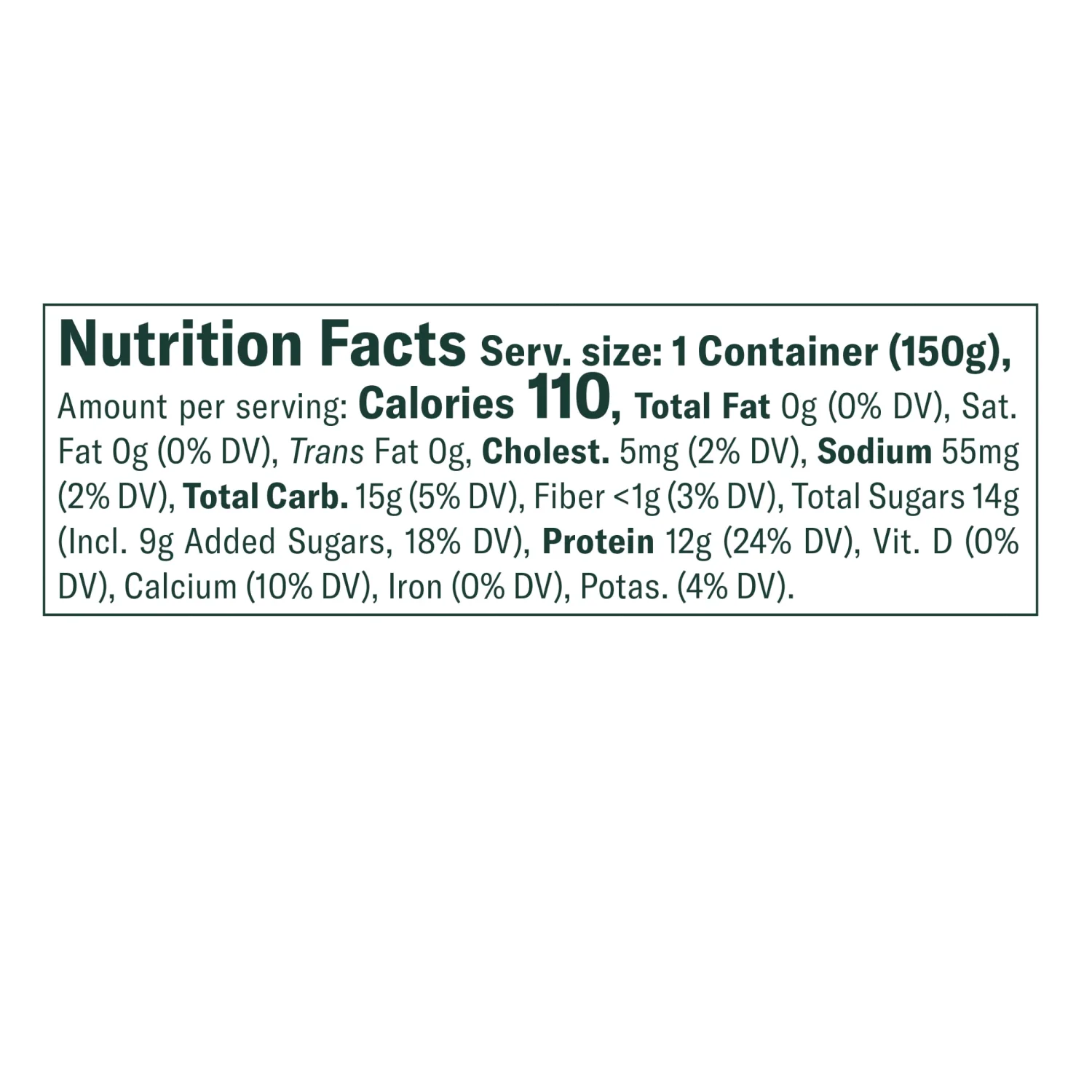Chobani® Non-Fat Greek Yogurt Blueberry on the Bottom 5.3oz