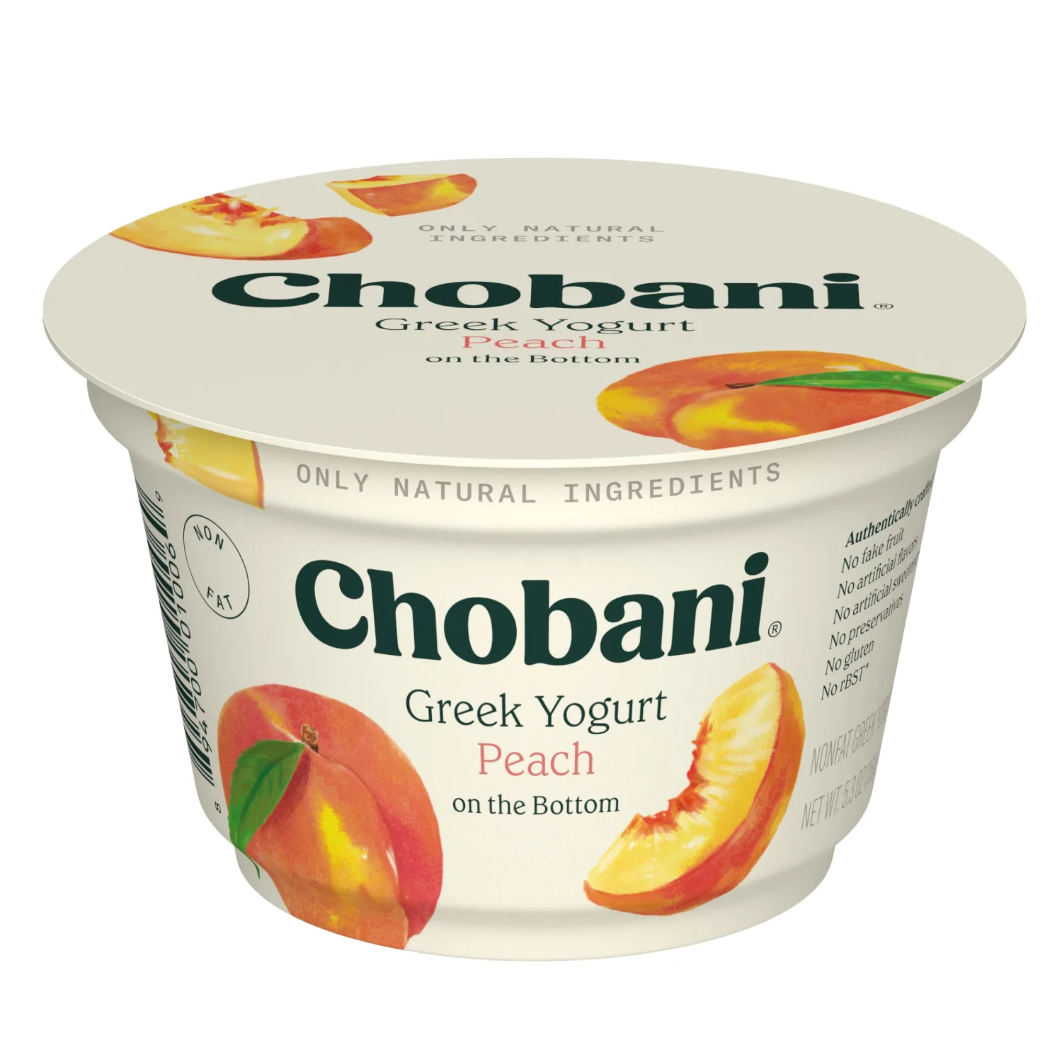 Chobani® Non-Fat Greek Yogurt Peach on the Bottom 5.3oz