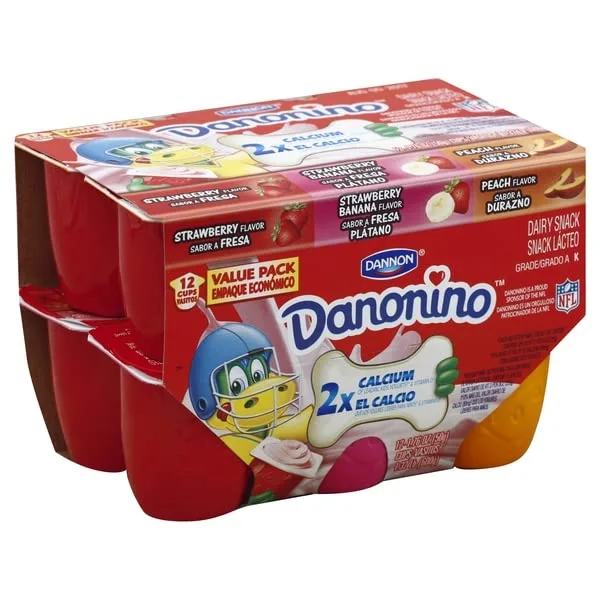 Dan-o-nino Assorted Flavors Dairy Snack, 1.76 oz, 12 count