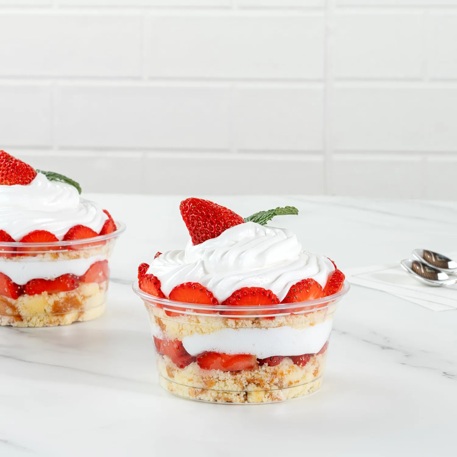 RW Base 6 Ounce Round Ice Cream Cups, 50 Disposable Parfait Cups - Lids Sold Separately, Premium, Clear Plastic Dessert Cups, Serve Frozen Yogurt, Mousse, Pudding, Great For Parties - Restaurantware