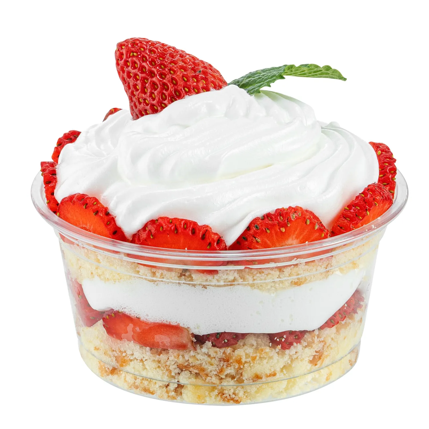 RW Base 6 Ounce Round Ice Cream Cups, 50 Disposable Parfait Cups - Lids Sold Separately, Premium, Clear Plastic Dessert Cups, Serve Frozen Yogurt, Mousse, Pudding, Great For Parties - Restaurantware