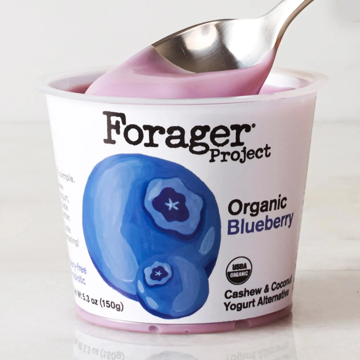 Forager Project Cashewmilk Yogurt, Blueberry, 5.3-Ounce