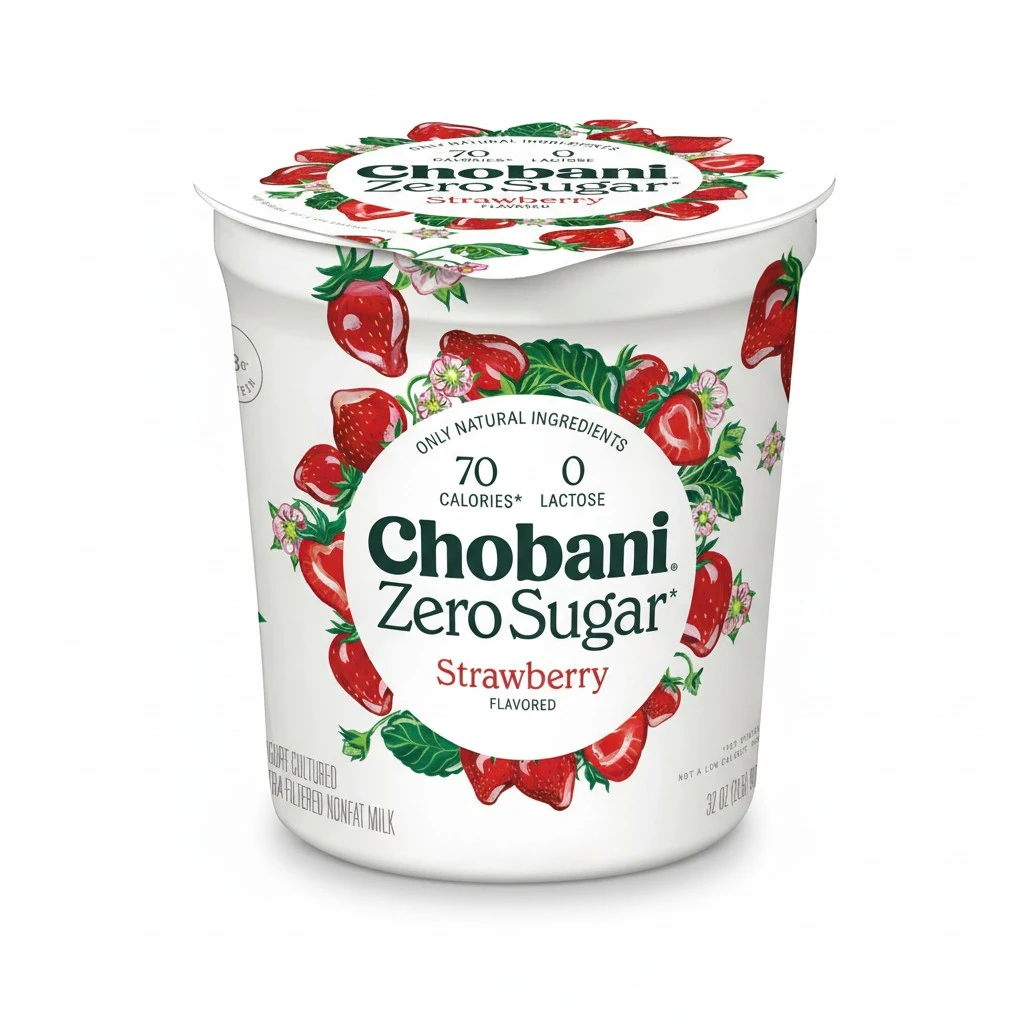 Chobani, Zero Sugar Yogurt, Strawberry 32oz