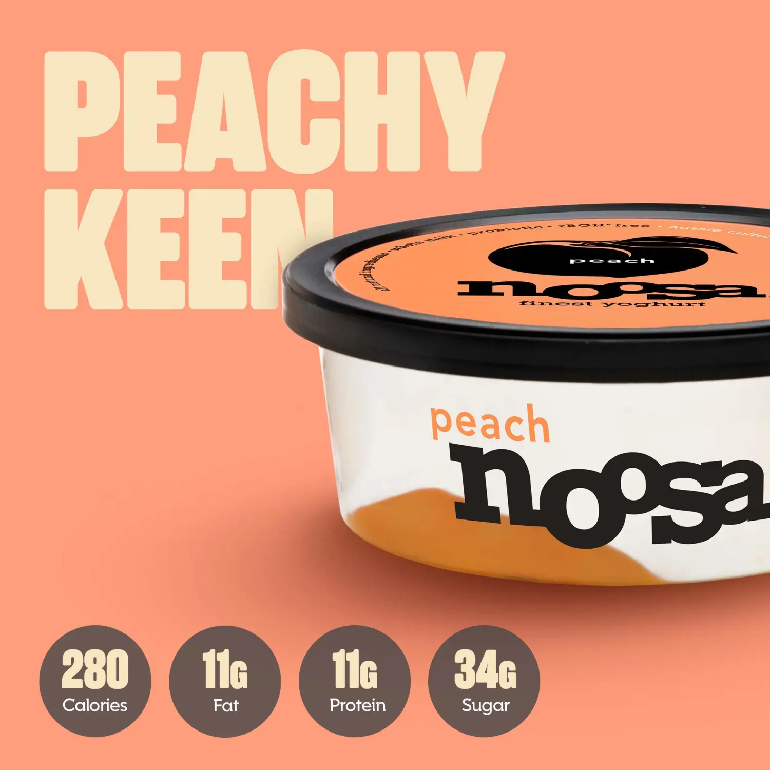 Noosa, Peach Yoghurt, 8 Ounce