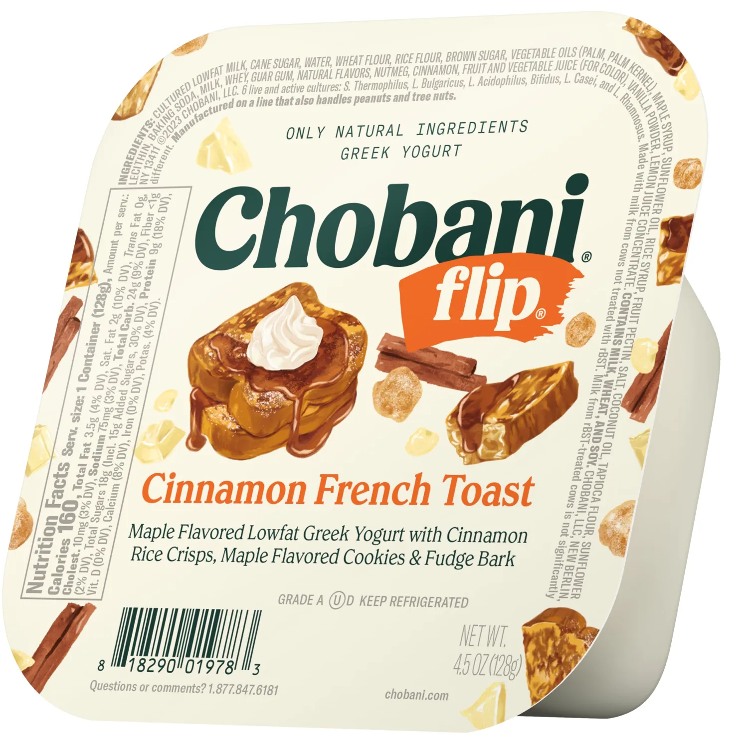 Chobani® Flip® Low-Fat Greek Yogurt Cinnamon French Toast 4.5oz